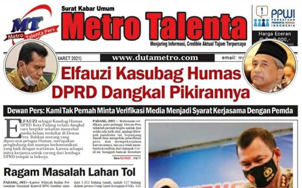 Malukan Pejabat Lainnya, Humas DPRD Kota Padang Elfauzi Patut Dicopot
