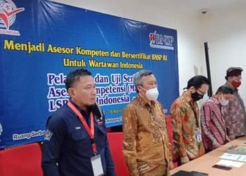 Latih Asesor Wartawan, Sertifikasi Kompetensi Lewat LSP Berlisensi BNSP