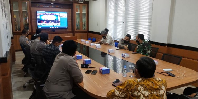 Batih Pers Kodim 0431/Babar Hadiri Launching Layanan 110 VPN Secara Virtual