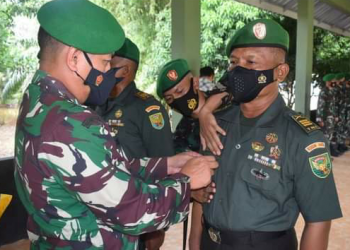 Kodim 0403/OKU Laksanakan Sertijab Danramil dan Pasi