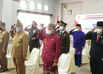 Dandim 0431/Babar Hadiri Peringatan Kelahiran Pancasila Secara Virtual