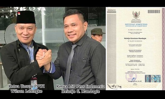 PPWI Ucapkan Selamat Dan Sukses Kepada LSP Pers Indonesia