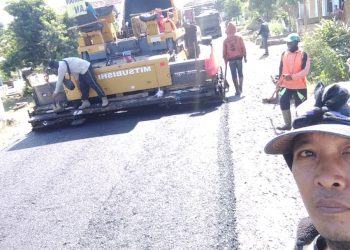 Warga Setempat Antusias Adanya Peningkatan Pembangunan Ruas Jalan Pugung