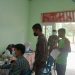 Babinsa Koramil 431-01/Jebus Monitoring Vaksinasi Tahap I Pelajar SMKN 1 Parittiga