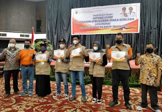 Kali Ini Kabid Rehab Rekon BPBD Sumbar, Suryadi Eviontri ST. MT Tutup Bimtek Jitu Pasna Angkatan V