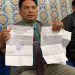 Tokoh masyarakat Negeri Ujung Karang, Kecamatan Muara Sungkai, Kabupaten Lampura Jumpa Pers