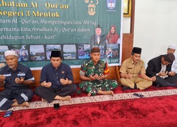 Babinsa Koramil 431-02/Mentok Hadiri Undangan Khatam Al-Qur’an SMPN 3 Mentok