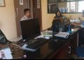 Babinsa Koramil 431-02/Mentok Komsos di Desa Binaan bersama Bhabinkamtibmas