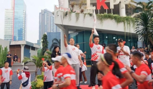 Meriahkan HUT RI ke 78, LKPP dan AKEN Gelar Lomba Fun Run