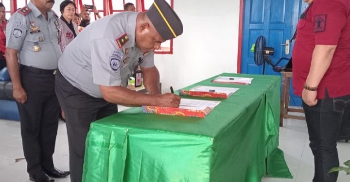 Serah Terima Jabatan Kepala Lembaga Pemasyarakatan Kelas III Tanah Merah “Berlangsung Haru”