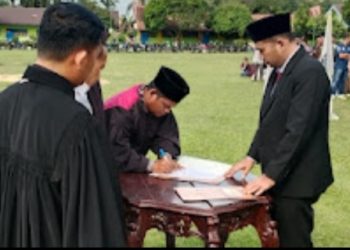 KPU Palas Lantik anggota PPS Sebanyak 912 Orang