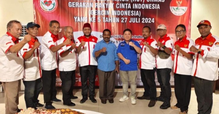Staf Khusus Menteri Pertahanan RI Hadiri Acara HUT Gercin Indonesia Yang ke 5 Th