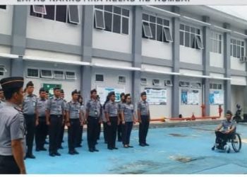 Perkuat Kedisplinan Pegawai Sebagai Kunci Pelayanan Prima Melalui Apel Pagi di Lapas Narkotika Rumbai