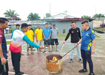 Deteksi Dini Gangguan Kamtib, Rutan Rengat Razia Blok Hunian WBP