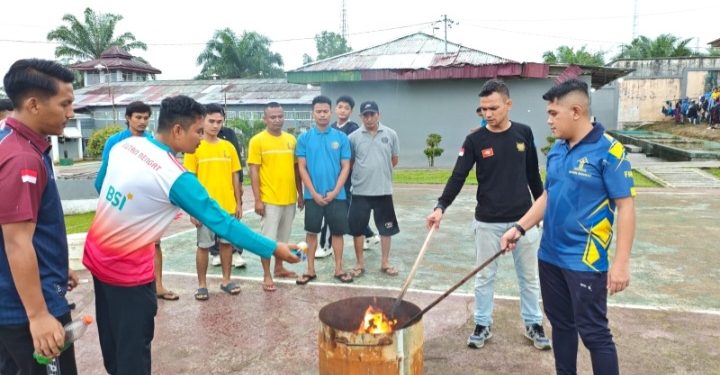 Deteksi Dini Gangguan Kamtib, Rutan Rengat Razia Blok Hunian WBP