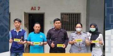 Pemberian Multivitamin Bagi WBP di Blok Hunian Lapas Narkotika Kelas IIB Rumbai hu
